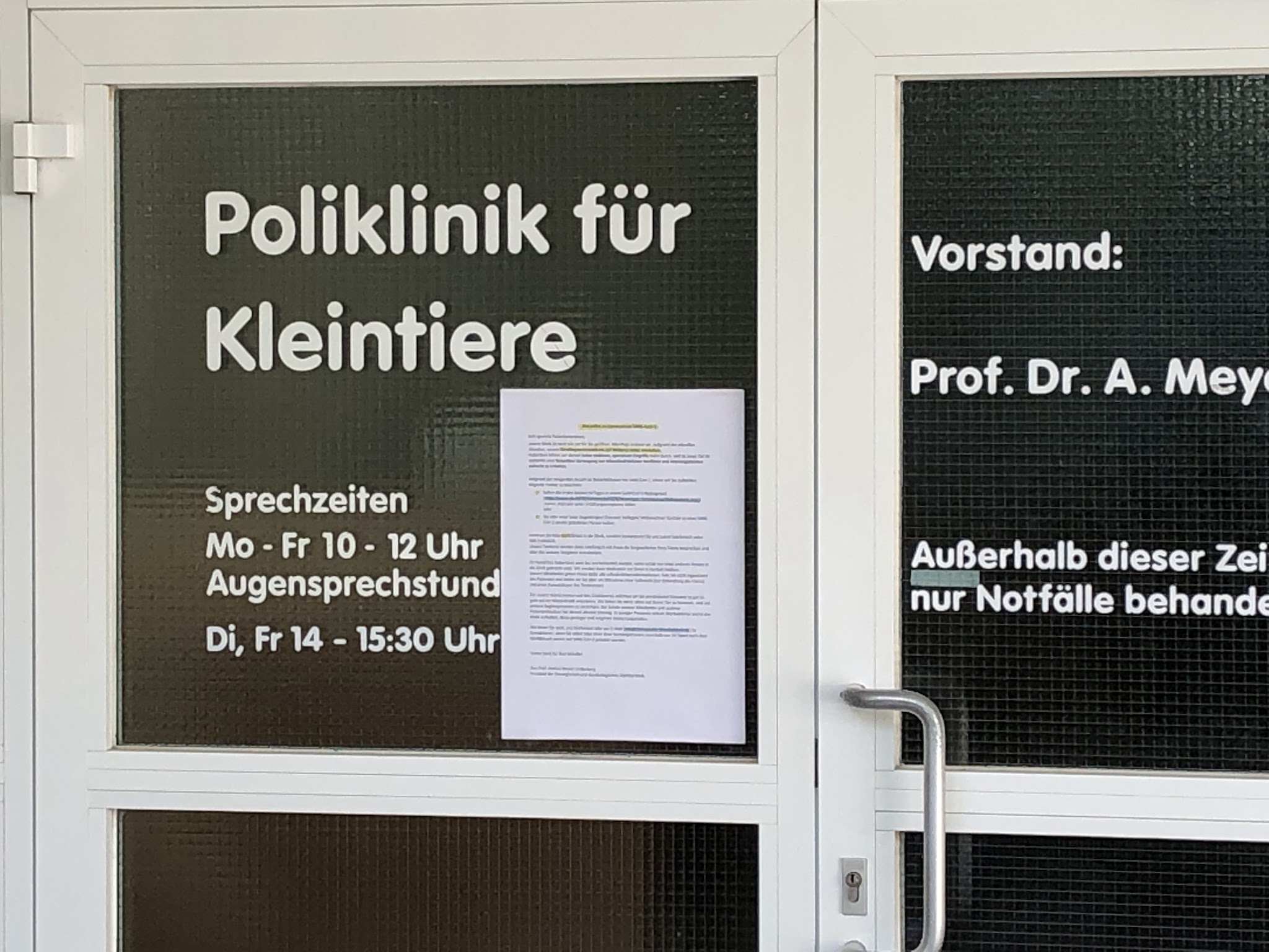 Kleintierklinik der LMU München