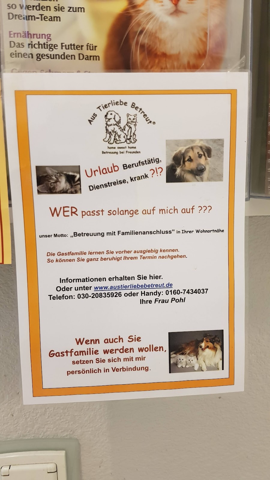 Dipl.-Vet.-Med. Jörg Porada in Berlin – Praxisfoto 1
