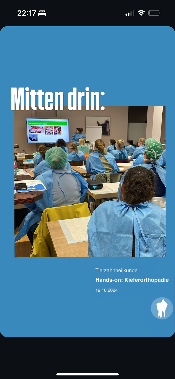 med. vet. Symposien in Berlin – Foto aus einer Patientenbewertung